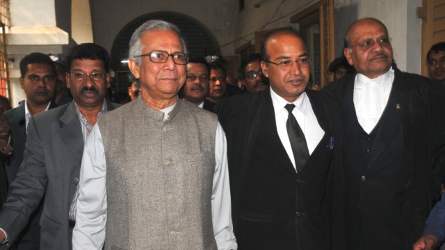 Friedensnobelpreisträger Mohammed Yunus: Mohammed Yunus steht in Bangladesch vor Gericht.