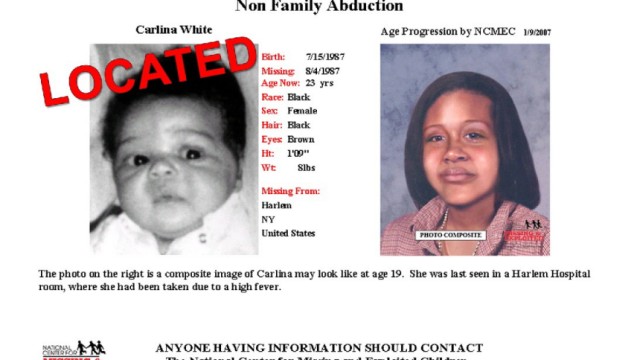 Carlina White missing poster