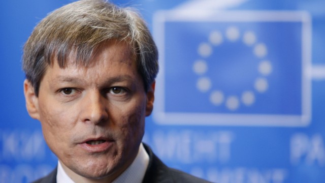 European Agriculture and Rural Development Commissioner-designate Ciolos of Romania answers reporters' questions after his hearing before the European Parliament in Brussels