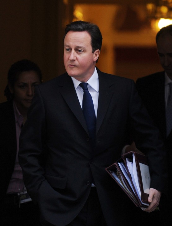 Prime Minister David Cameron Departs Downing Street for PMQ's