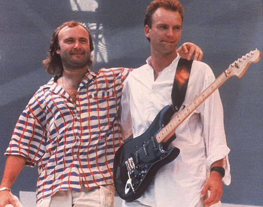 Phil Collins, Sting, Live Aid Concert