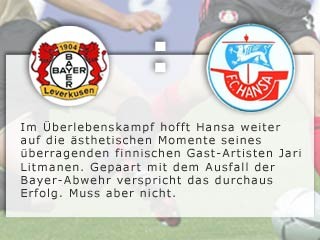 Leverkusen - Rostock