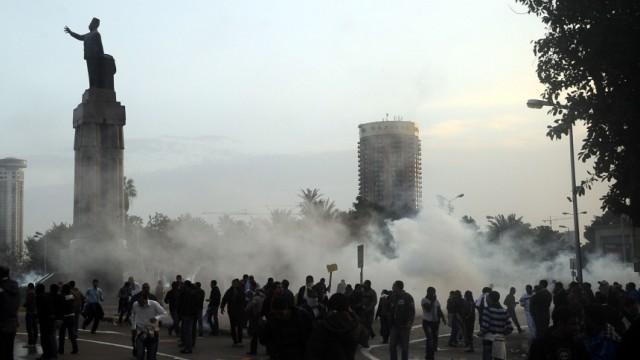 Demonstrations that erupted following Friday prayers in Cairo