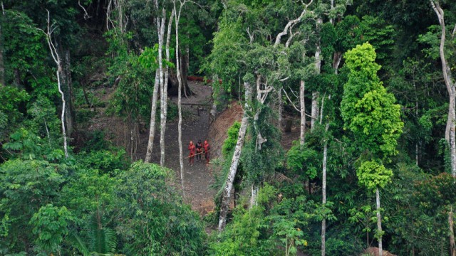 Brasilien: Die Dörfer der Indios liegen versteckt tief im Regenwald.