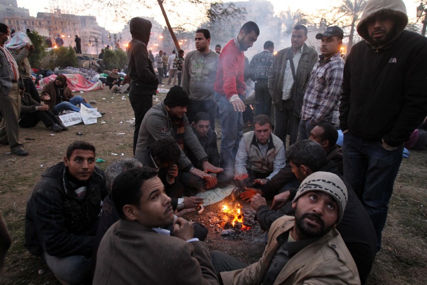 Egyptian protestors wake up in Tahrir Square after million people