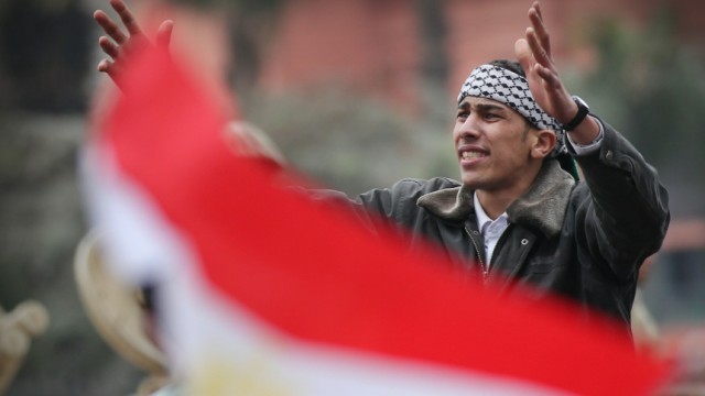 Anti-Mubarak Protesters Continue to Occupy Tahrir Square In Cairo