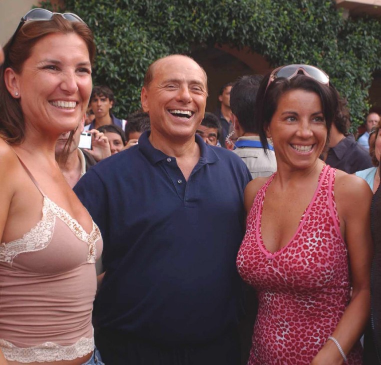 Silvio Berlusconi im Urlaub auf Sardinien, 2004