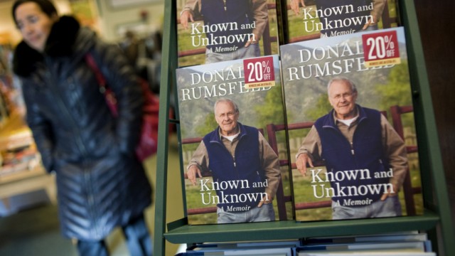 Rumsfeld book Known and Unknown: A Memoir for sale
