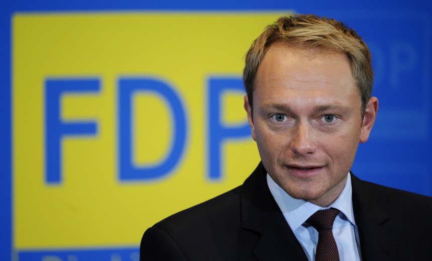 Pressekonferenz mit FDP-Generalsekretaer Lindner
