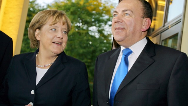 Bundesbank-Chef Weber und Angela Merkel