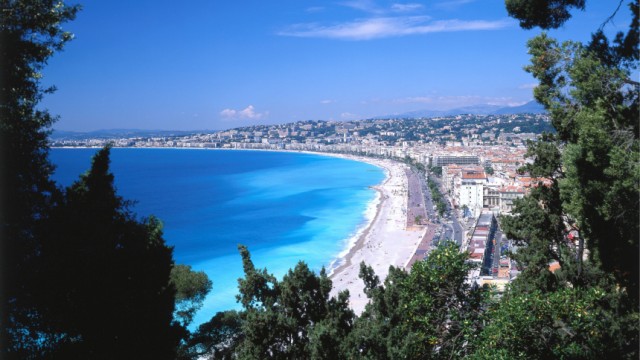 Blick auf Nizza, Provence Alpes Cote dAzur, Frankreich
