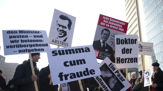 Anti-Guttenberg Demonstration