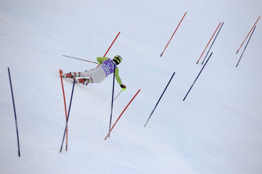 Men's Slalom race at the Alpine Skiing World Cup in Bansko