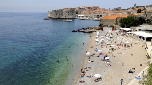 Strand von Dubrovnik in Kroatien