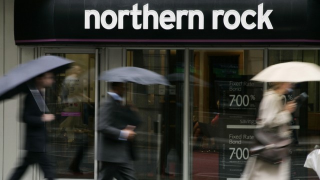 Pleite-Bank Northern Rock: Die britische Bank Northern Rock verkauft hochspekulative Baufinanzierungen.