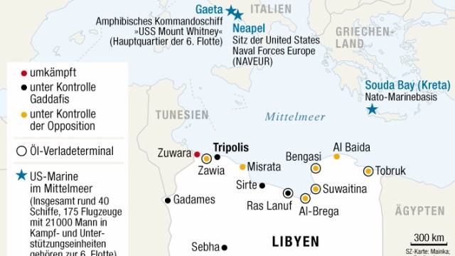 Libyen Kämpfe Ölhäfen US-Marine Navy Mittelmeer