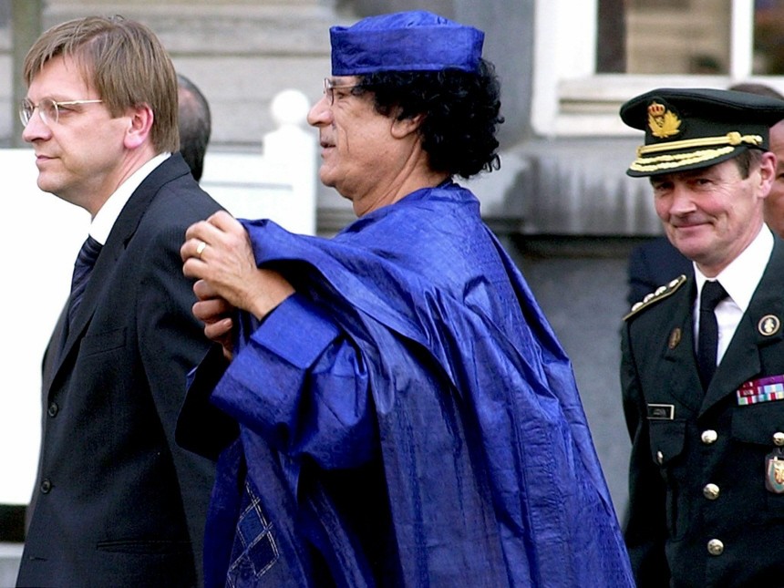 Treffen Gaddafi Verhofstadt