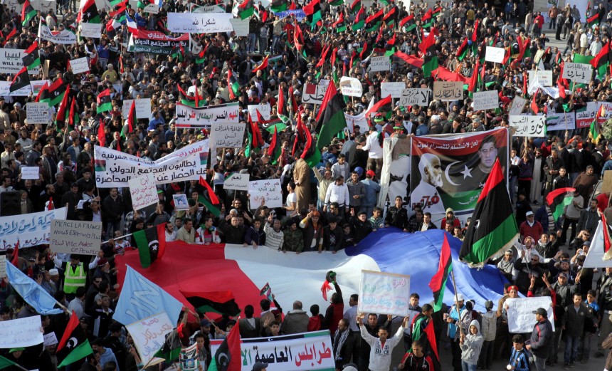 Libyans gather in Benghazi