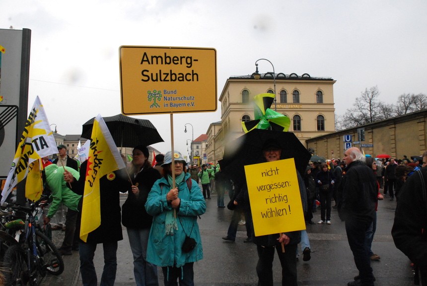 Demonstration gegen Atomkraft