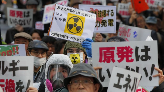 Atomkatastrophe in Japan: Einige hundert Japaner demonstrierten am Sonntag in Tokio gegen die Nutzung von Atomkraft.