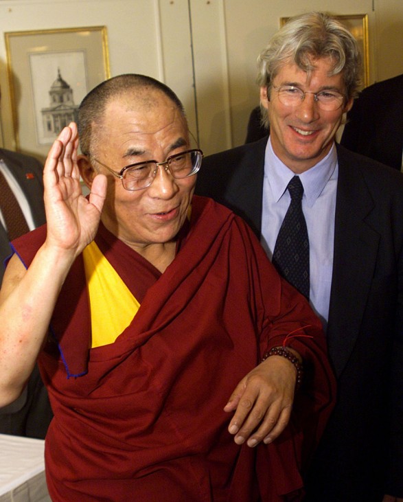DALI LAMA AND ACTOR RICHARD GERE IN NEW YORK