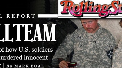 US-Armee: "Kill Team": Ein Screenshot von der Internetseite des US-Magazins Rolling Stone.