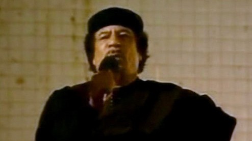 Gaddafi hält Rede