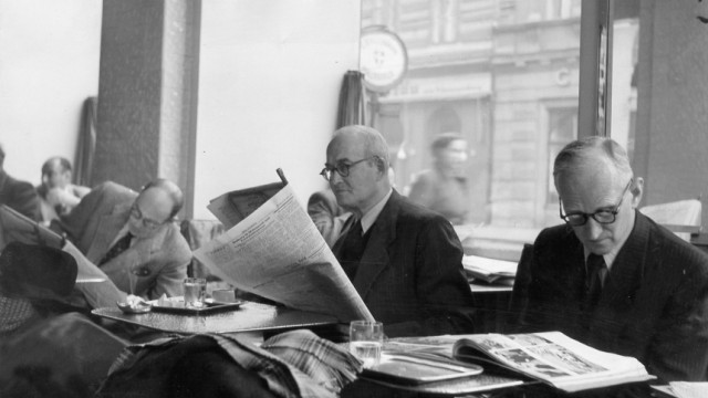 Wiener Kaffeehaus in der Nachkriegszeit, 1946-1949