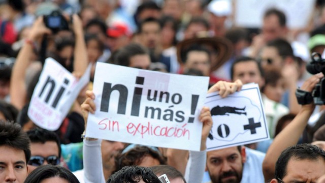 Protests against violence in 20 Mexican cities