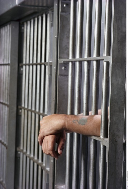 Prisoner in jail cell in Ohio