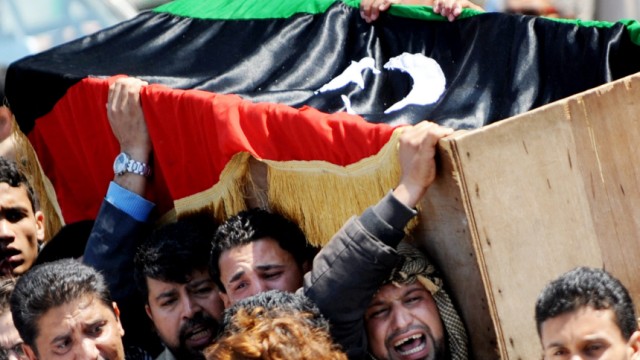 Libyen - Freitagsgebet und Trauerfeier