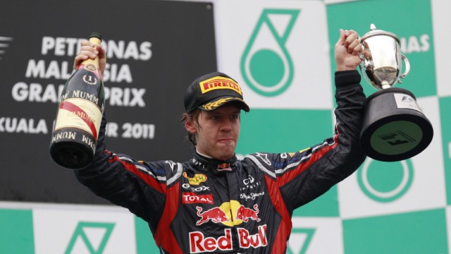 Formel 1: GP in Sepang: Zweiter Sieg im zweiten Rennen: Red-Bull-Pilot Sebastian Vettel ist der dominierende Fahrer der noch jungen Formel-1-Saison.