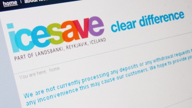 Icesave Freeze UK Bank Accounts