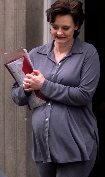 FILE PHOTO OF CHERIE BLAIR LEAVING DOWNING STREET