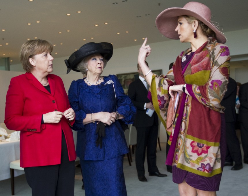 Angela Merkel, Queen Beatrix,  Princess Maxima