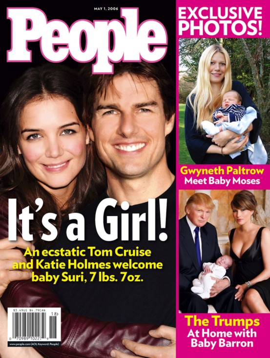 New issue of People magazine features Tom Crusie and Katie Holmes on cover