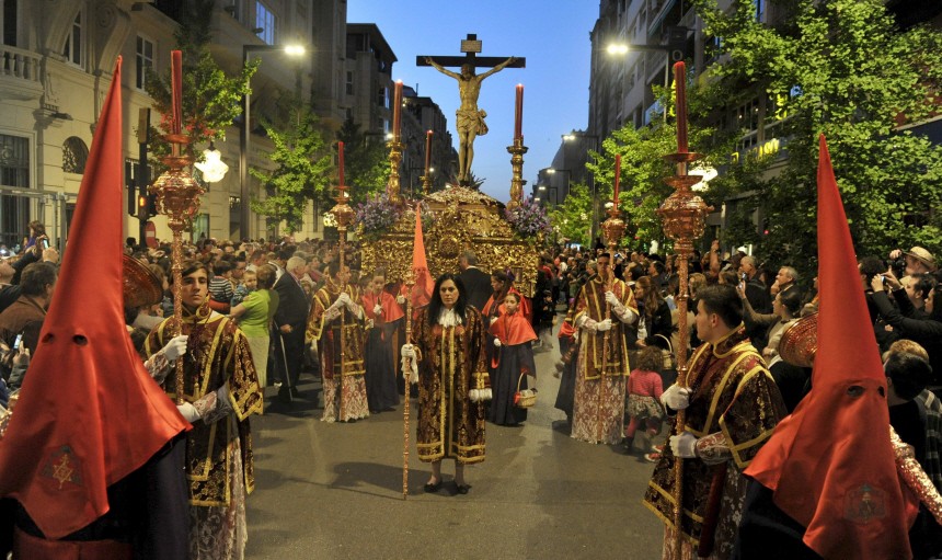 Holy Week procession in Granada