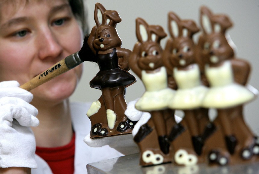 Schokoladen-Osterhasen aus der Lausitz