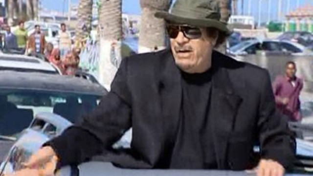 Libyan Leader Gaddafi in Tripoli