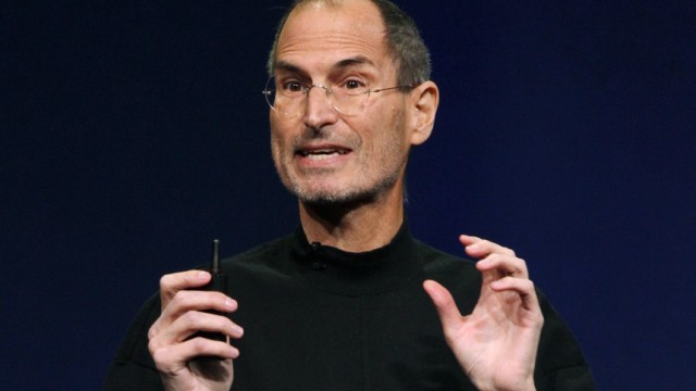File photo of Apple Inc. CEO Steve Jobs during an Apple event in San Francisco