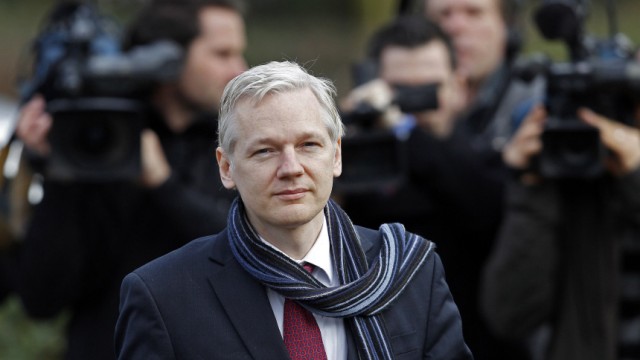 File photo shows WikiLeaks co-founder Assange arriving at Belmarsh Magistrates' Court in London