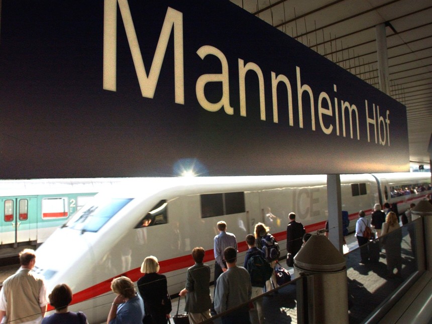 Mannheim Bahnhof des Jahres 2005