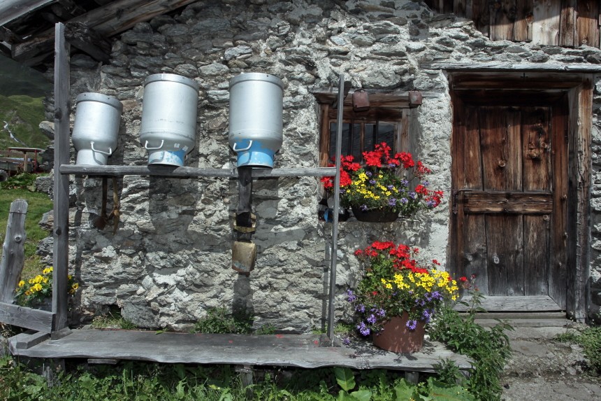 Traditionelle Tiroler Alm