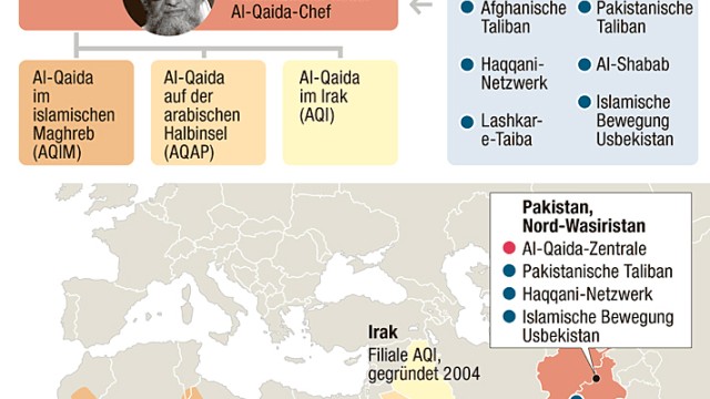 Militanter Islamismus: Bitte klicken Sie auf die Grafik, um mehr über al-Qaida und seine Kooperationspartner in aller Welt zu erfahren.