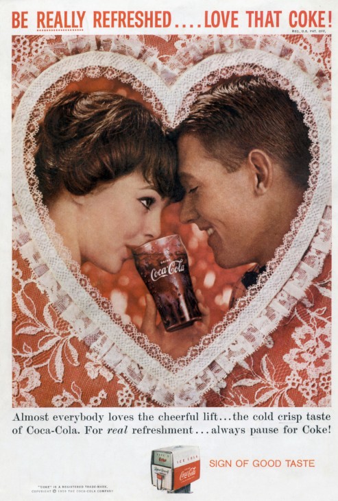 Werbung für Coca-Cola, 1959