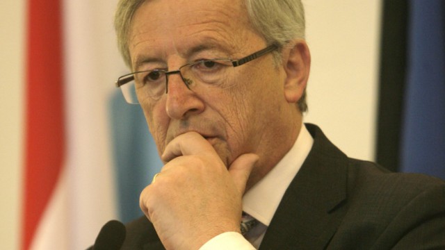 Luxembourg's Prime Minister Jean-Claude Juncker attends a news conference in Tallinn