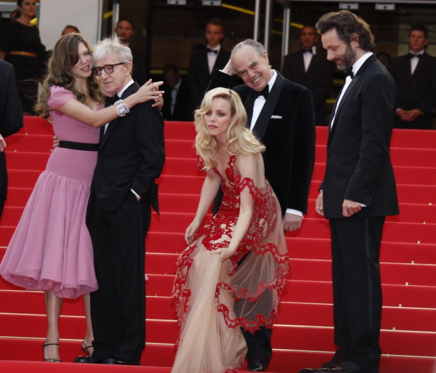 Director Allen arrives with cast member Seydoux, Sheen and McAdams for the screening of 'Midnight In Paris' and for the opening ceremony of the 64th Cannes Film Festival