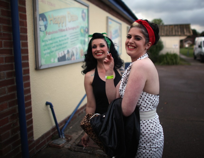 Enthusiasts Gather For Hemsby's Rock And Roll Weekender