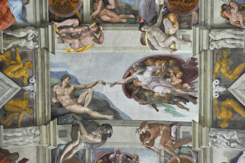 Fresken in der Sixtinische Kapelle