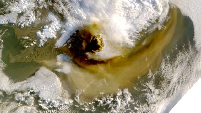 Ausbruch des Grímsvötn: Die Aschewolke über dem Grímsvötn am 22. Mai.
